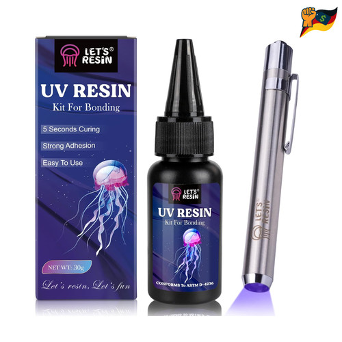 Harz kleber set mit uv - set,