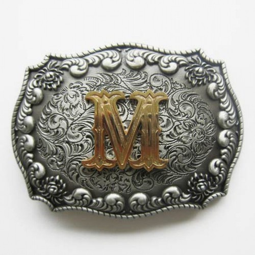 Western buckle buchstabe m - western-,