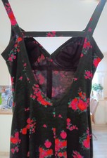 Kleid 38 / M lang dunkelgrün