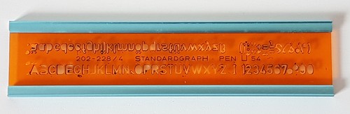 Schriftschablone