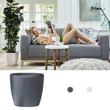 elho Brussels Wheels Blumentopf mit Rollen weiß anthrazit Grosser Pflanzkübel 