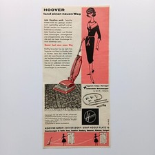 1958 Hoover Staubsauger Werbeanzeige Werbung Reklame