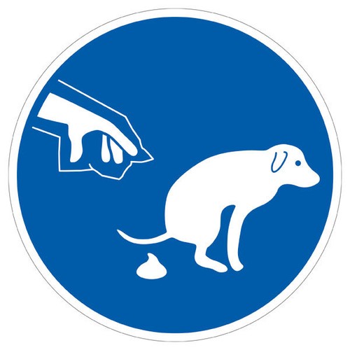 Gebotsschild hundekot - gebotsschild,