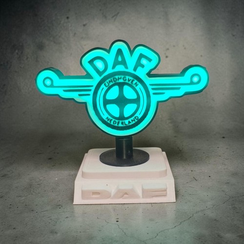 Daf logo beleuchtet poppy - logo,
