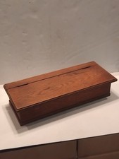 alte massive Holzschatulle/Klappbox/Holzbox