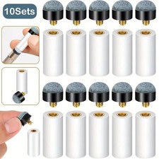 10 Stück Billard Queue Spitzen Ersatz Schraub Tipps mit Pool Queue  Zwinge  12mm