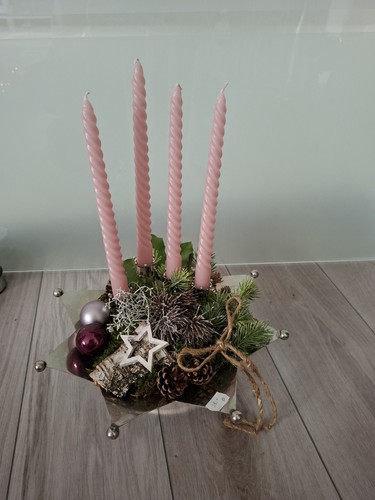 Adventskranz adventsgesteck - adventskranz,