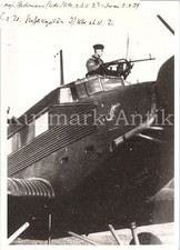 E508 Foto Wehrmacht Archiv Repro Luftwaffe Flugzeug Ju52 Wappen Sorau 1939 MG !