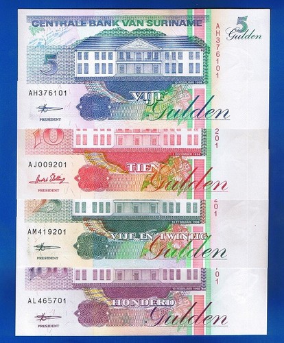 Suriname banknoten 5 - suriname,