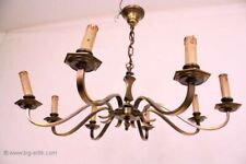 Prächtiger 50er Jahrer Chippendale Kronleuchter / Deckenlampe / 8 Armig /Messing