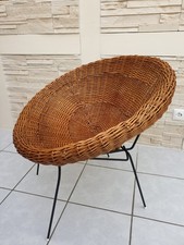 Vintage Korbgeflecht Sessel