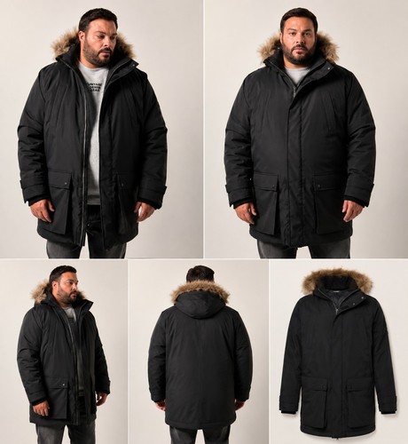 Funktions parka kapuze - parka,