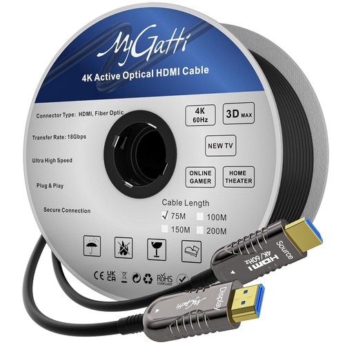 Hdmi kabel 75m optisches - kabel, 4k
