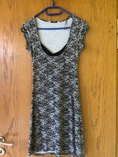 Clockhouse Kleid, grau/schwarz, Groesse S