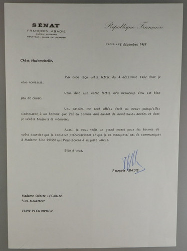 Autograph französischer
