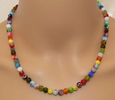 Halskette perlen lampwork - halskette,