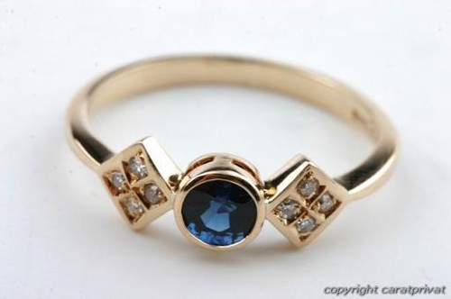 Saphirring safirring 585 14k - safirring,