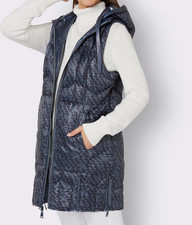 777644^ Creation L by heine Damen Steppweste Weste Wendeweste blau NEU Gr. 40