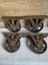 4x Gussrollen 15cm VINTAGE