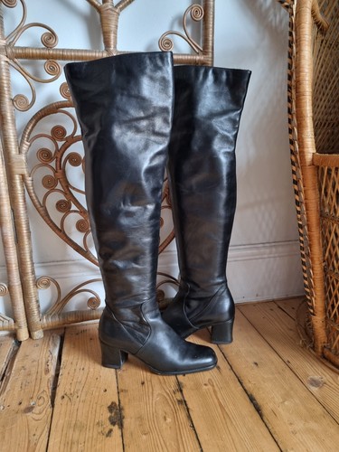 Vintage schwarz leder 60er - vintage,