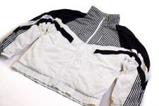 Trainings Jacke Vintage Bad Taste Karneval Shell Jacket Top Nylon Glanz Shiny  S