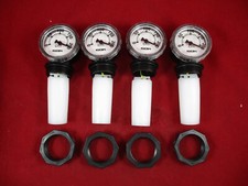 4 Tankinhaltsanzeiger Öltank Tankuhr Tankanzeige Füllstandsanzeige Öl + Adapter