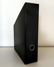 LEITZ Stehsammler - bis 15 Stück - rückseitig genietet, schwarz, Karton, DIN A4