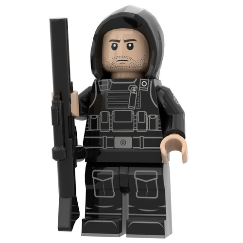 Custom minifigur imperial - sw,