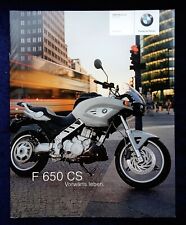 BMW F 650 CS Scarver Prospekt 2003, 18 Seiten 