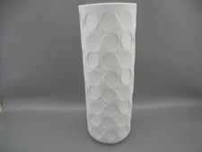 Winterling Vase weiß Punkte