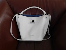 Elegante stylische Leder Tasche rot by Marina Militare made in Italy 40x27x15 cm