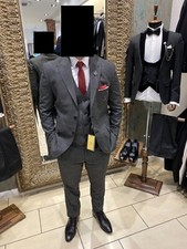 Zara Yargic Suitmen Herren Designer Anzug Komplettset Slim Fit Grau H&M