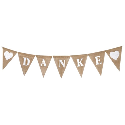 Girlande jute wimpelkette - jute,