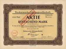 Neckarwerke Dez. 1922