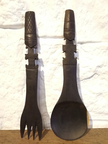 Afrikanisches besteck set - afrikanisches, besteck-set