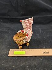 Stubenwagen Wiege Babybett Kinderbett  Puppenhaus Puppenstube antik alt