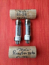 REUSSENZEHN / TESLA Produktion EL 34 Vintage Röhren Duo