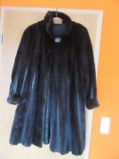 Dunkelbraune echte Nerzpelzjacke für Damen, gute Länge, zeitlos