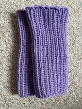 Pulswärmer Armstulpen Lila