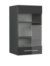 Vicco Fame-Line Küchenglasschrank Hängeglasschrank Anthrazit 40cm ohne Glas