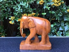 ELEFANT FIGUR HOLZ Handarbeit!