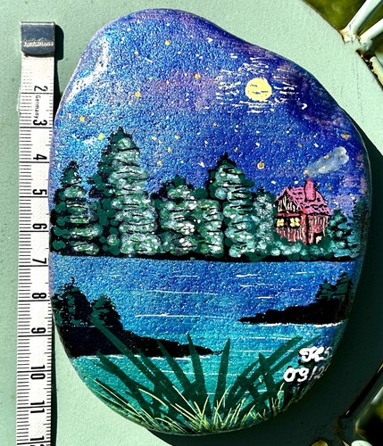 Handbemalter naturstein 12 - ca.,