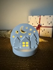 Winterlandschaft Deko Sockel