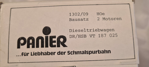Panier triebwagen h0e hsb - triebwagen, dr/hsb