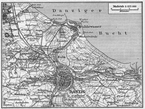 Danzig alter umgebungsplan - +alter,
