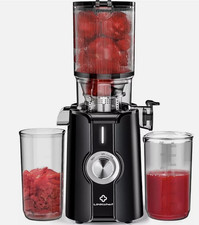LINKChef Slow Juicer Entsafter – Kaltpress-Entsafter 200W, BPA-frei, 1,2L, Schwa