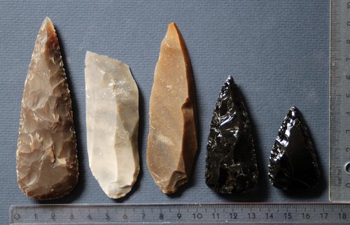 Feuerstein silex obsidian - silex,