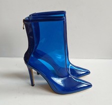 Sexy blaue transparente PVC