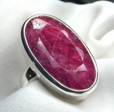 💝 Rubin Ring 925 Silber