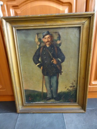 Gemälde franz soldat - franz., 1870-71
